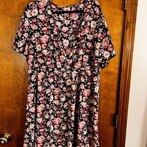 Floral V-Neck Dress